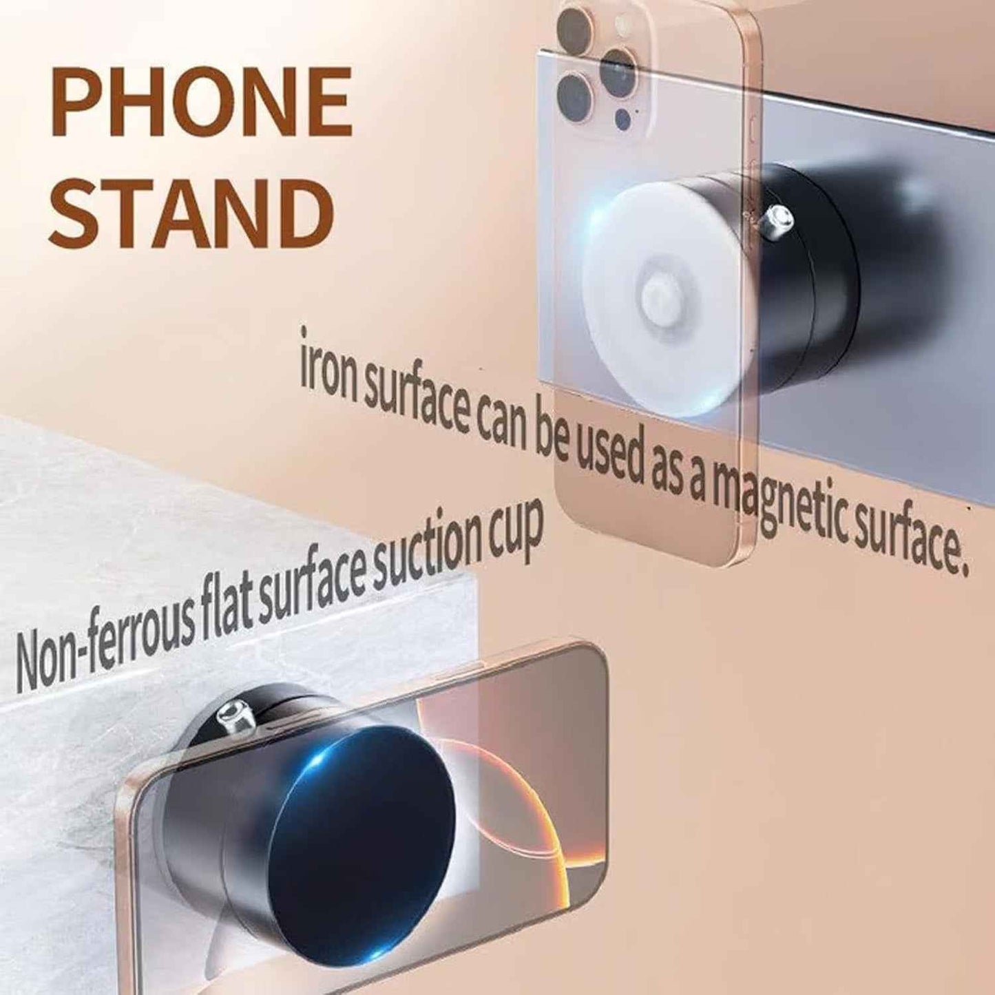 Foldable Vacuum Magnetic Car Phone Holder